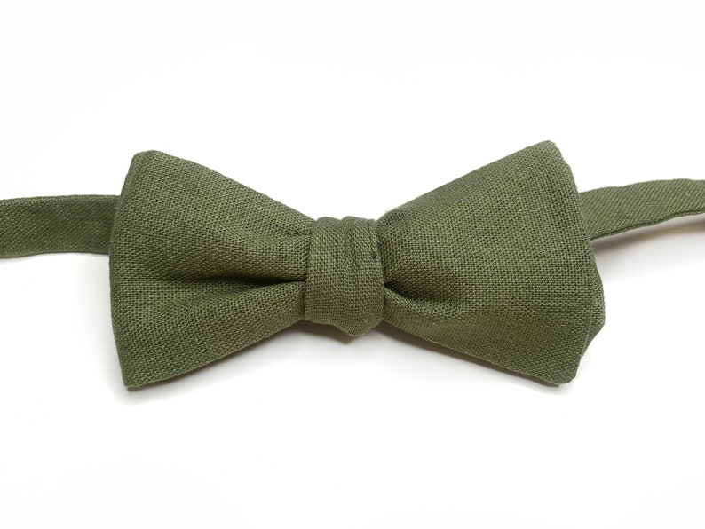 OLIVE GREEN Necktie Pocket Square Davids Bridal Tie Etsy