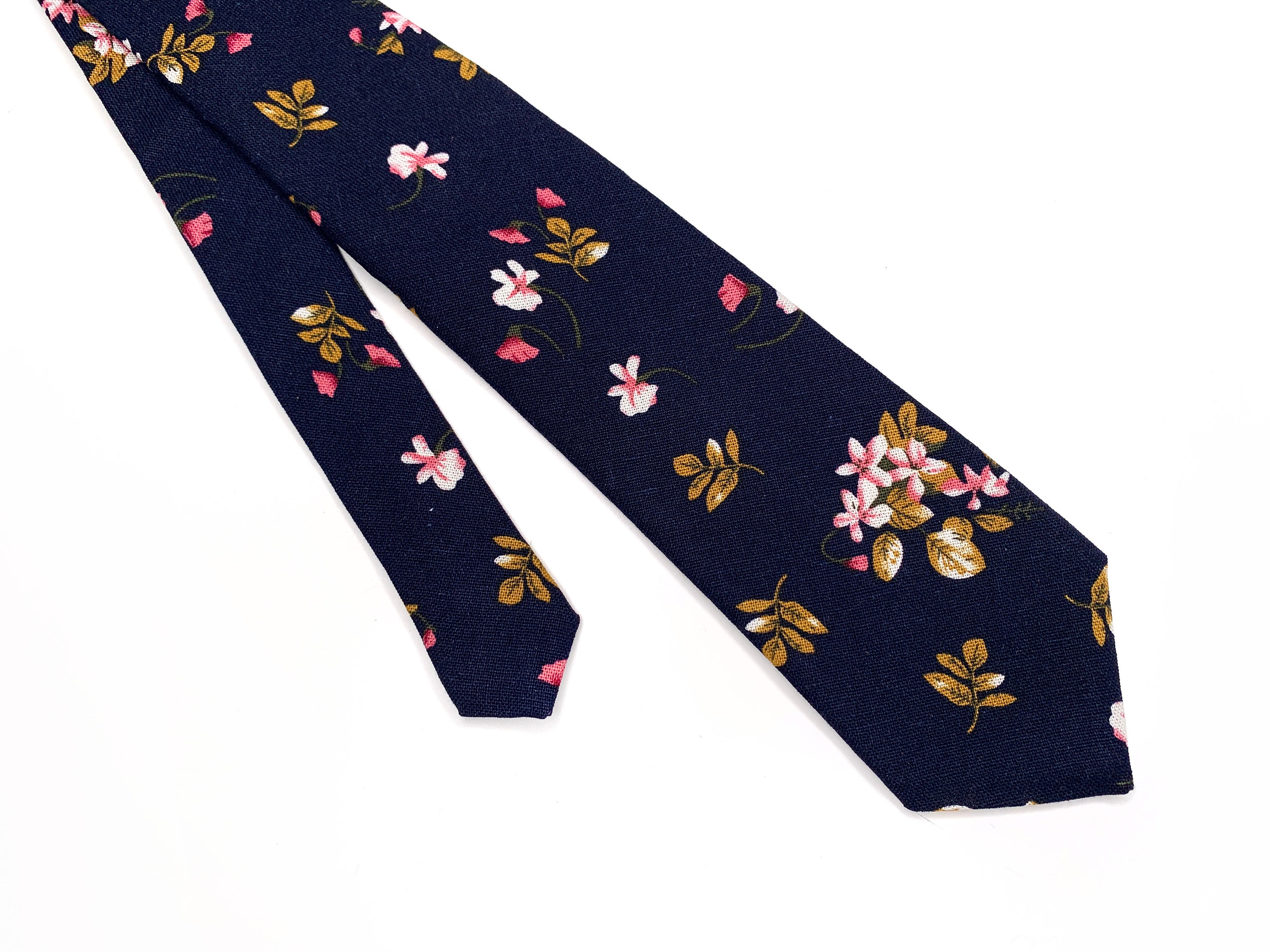 Dark Navy Floral Suspenders Dark Blue Mens Necktie Bow Tie Etsy