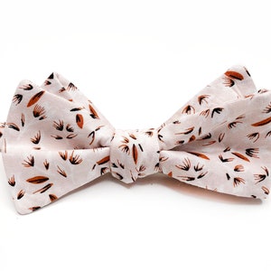 BLUSH floral Bow Tie , Sedona floral Necktie , Bow tie , Suspenders , Pocket Square