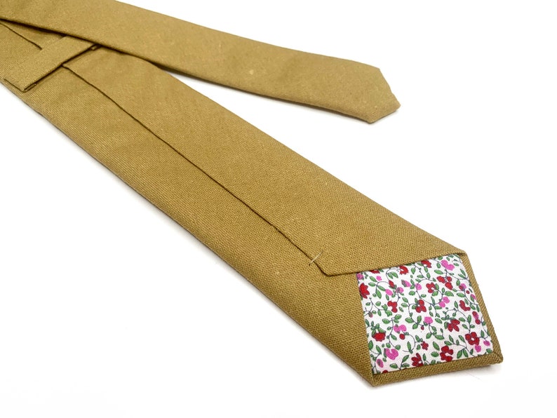 Floral Wedding neckties Floral TIES Yellow 3 inches 3,25 Mustard floral skinny 2.36 inches