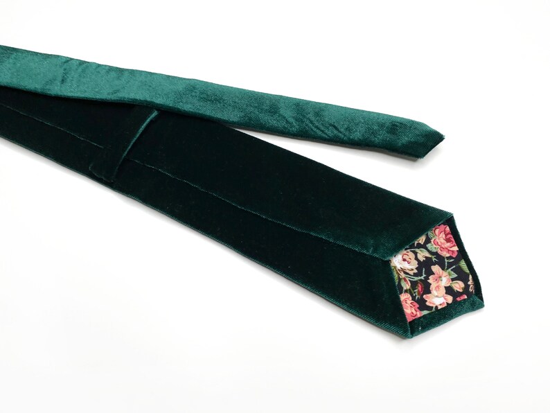Forest Green Velvet Necktie Pocket Square Bow Tie Necktie Etsy