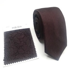 TRUFFLE wedding Tie , Brown Solid Necktie , Pocket Square , Bow tie , Kids Bow tie , Suspenders