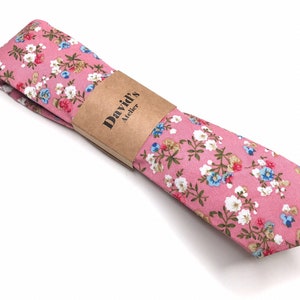 Pink Floral Tie , Rose Skinny necktie , Bow tie , Pocket square , Kids Tie , Necktie 2.36 inches 3 inches 3,26 inches