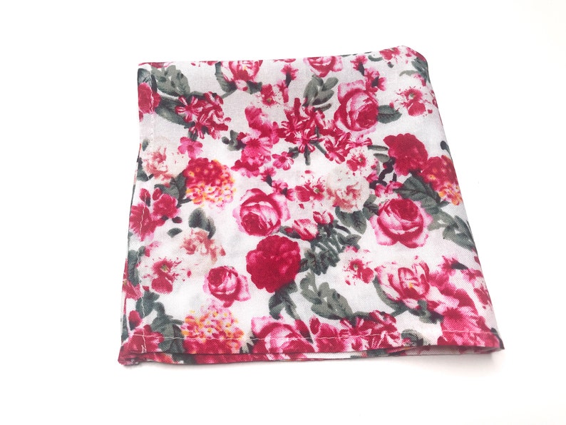 mens burgundy floral tie