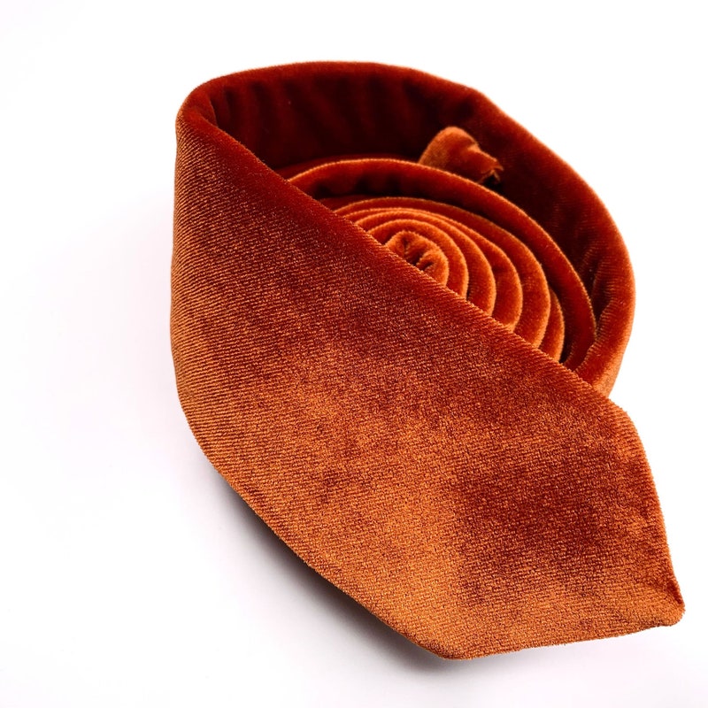 burnt orange tie next