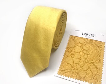 Yellow Mens Tie , Sunflower Solid Necktie , Pocket Square , Bow tie , Kids Bow tie , Suspenders