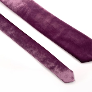 Purple Velvet Tie, lilac Necktie , Pocket Square , Bow tie , Necktie 2.35  3 inches 3.26