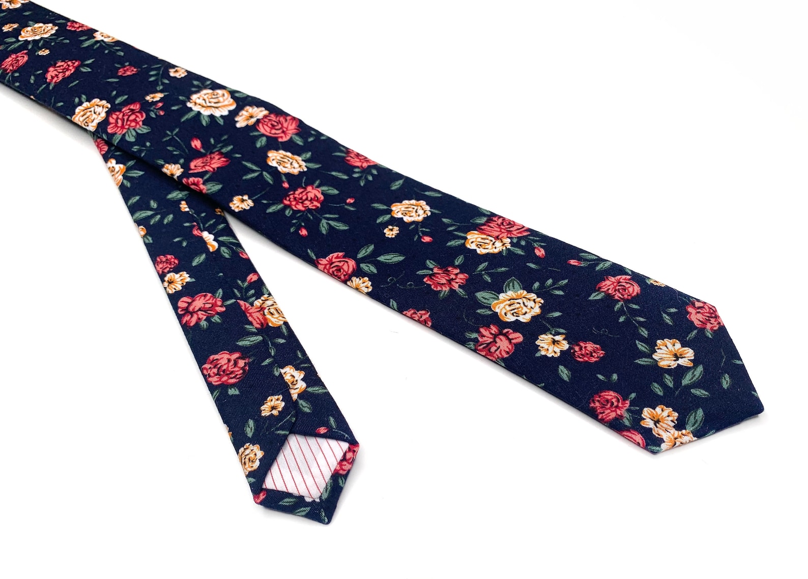 Navy Floral Suspenders Rose Floral Marine Necktie Bow Tie Etsy