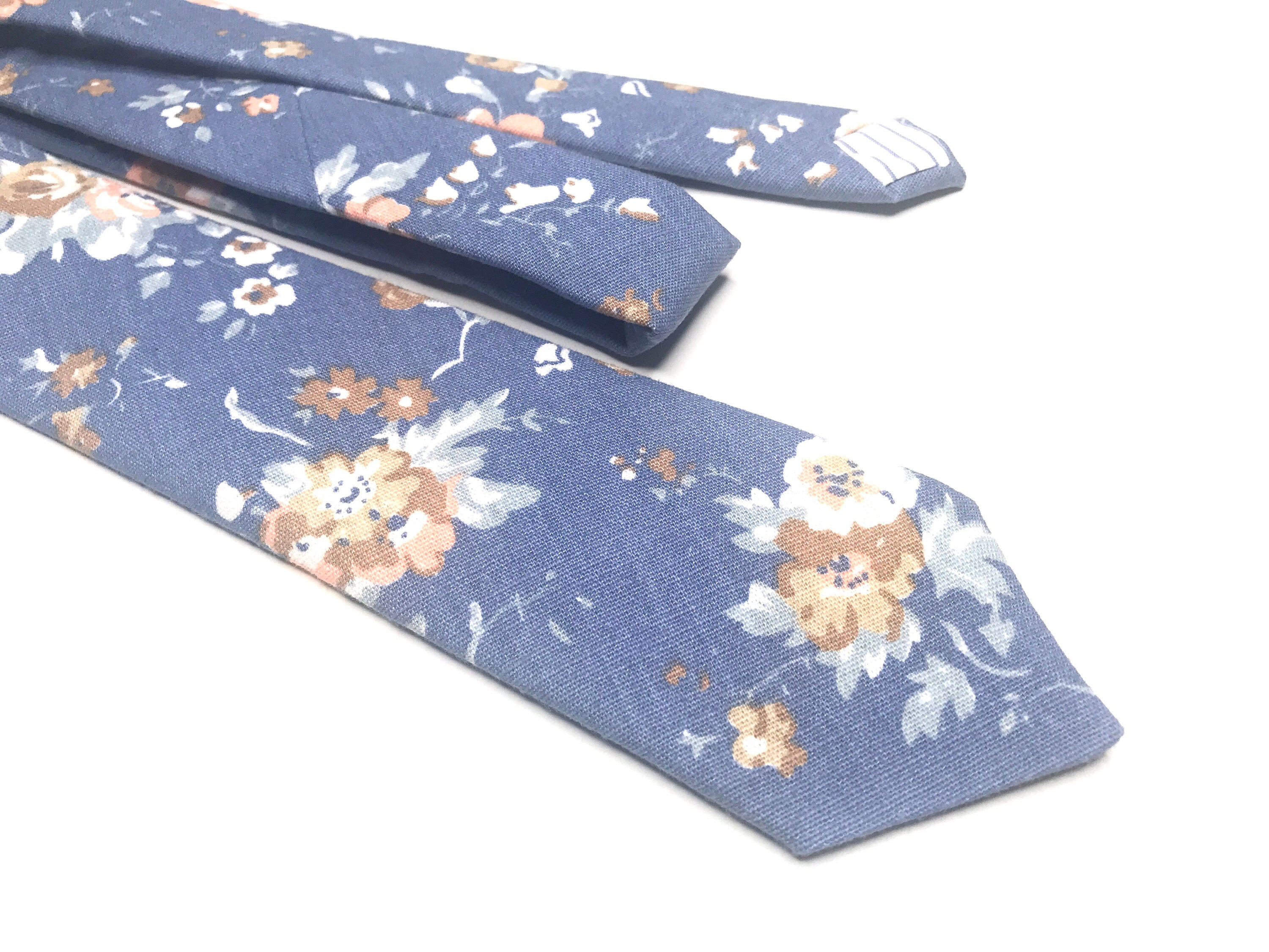 Blue Floral Tie Navy floral tie Man Floral Necktie CHAMPAGNE Etsy