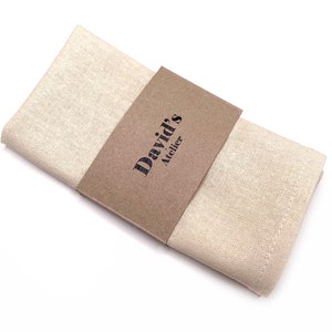 CHAMPAGNE Pocket Square , Linen Tie davids bridal , Skinny tie , Bow tie , Suspenders