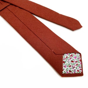 Cravatta Cooper, Arancione bruciato, Cravatta ruggine, Fazzoletto da taschino, Cravatta da sposa Davids, Fazzoletto da taschino, Papillon, Papillon per bambini