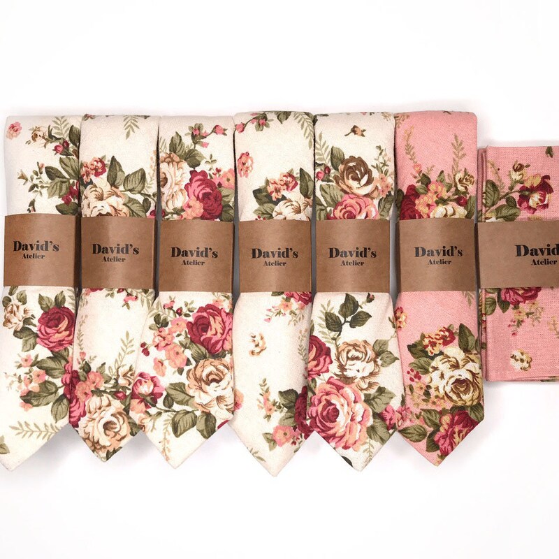 floral tie etsy