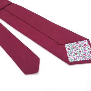 Burgunder Leinen Herren Krawatte, Maroon Davids Braut Krawatte, Solid Leinen Krawatte, Skinny krawatte, Einstecktuch, Fliege, Kinder Fliege