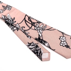 Blush floral Tie , Dusty Pink Necktie , Bow tie , Suspenders , Pocket Square