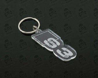 Cintura di ritaglio in acciaio inox Grill portachiavi di Keychain per Jeep