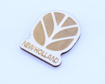 New Holland Trattore Decalcomania Divertente Bambina su Adesivo Logo x 2