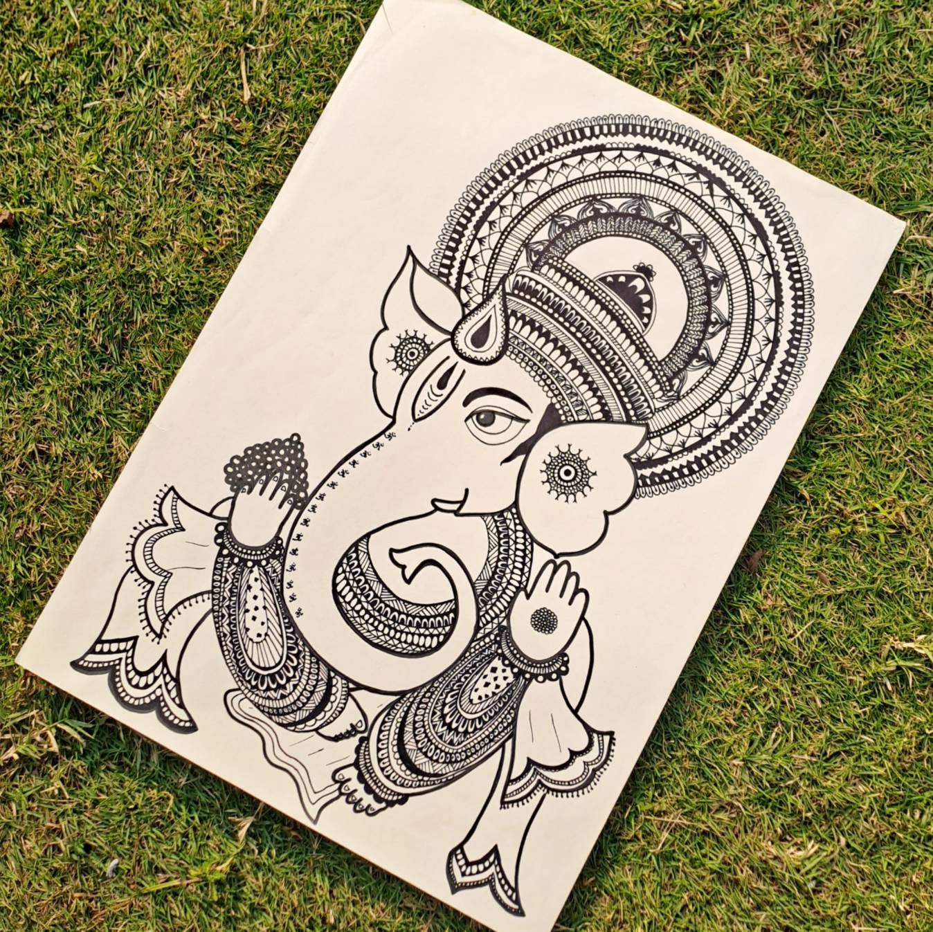 Tree Ganesha Art fighters Drawing contest 2020