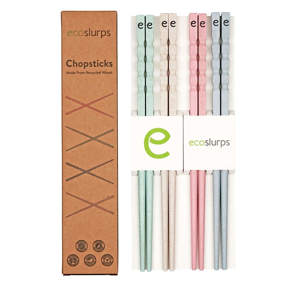 Ecoslurps Reusable Chopsticks Made From Recycled Wheat. Tree Etsy UK