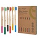 EcoSlurps Bamboo Toothbrushes - Tree Planted With Sale - Eco Friendly Family Toothbrush Multipack - Zero Waste & Plastic Free Gift 