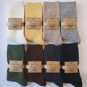 10 Colours available * Cozy Warm Cashmere Wool Socks,High Quality, Winter Socks, Gift for Women [10 Colours available]