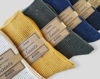 Lovely Colour Dot Cotton Socks [6 Colours available]