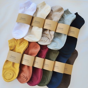 Basic katoenen sneakersokken voor heren [11 kleuren beschikbaar]