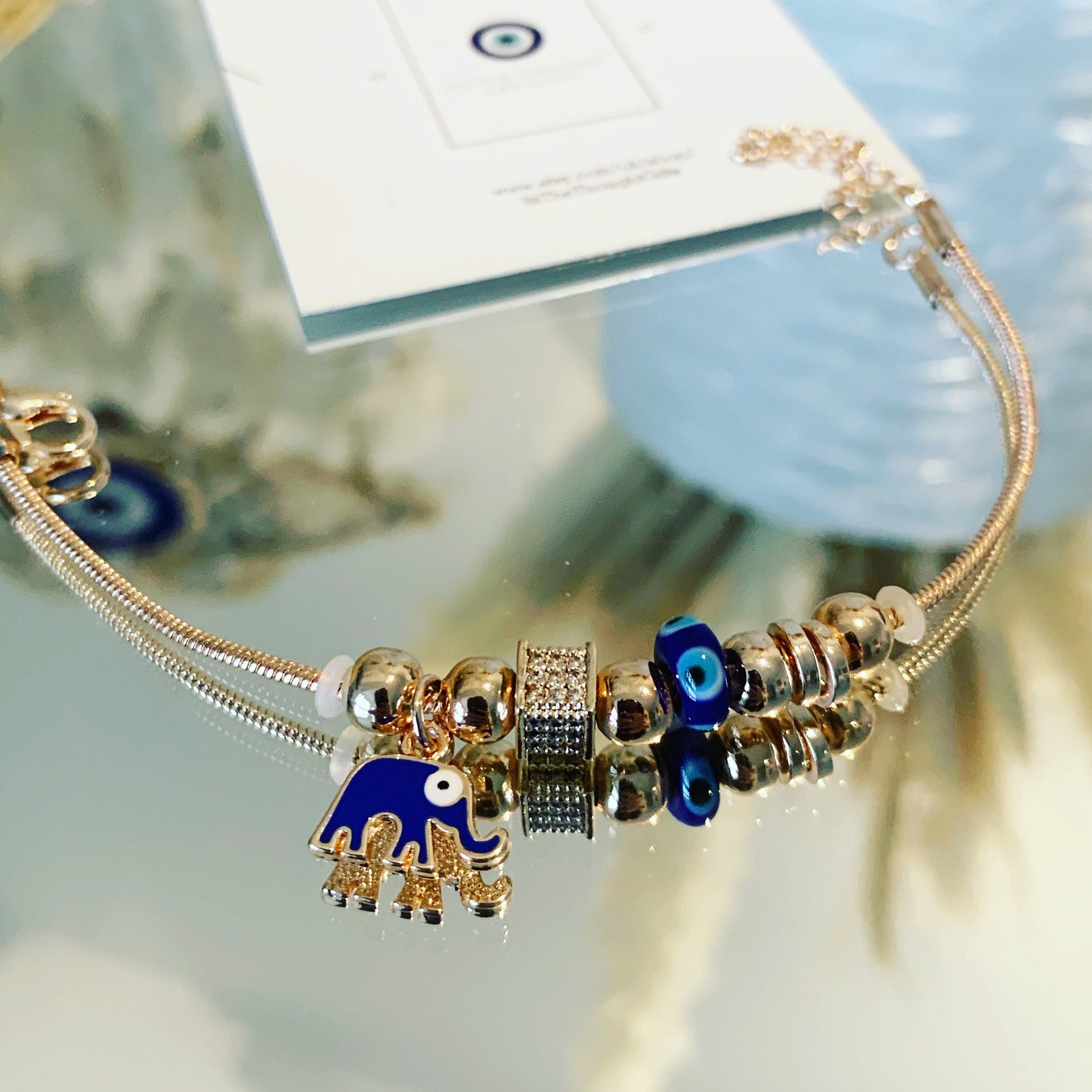 Pandora Elephant Charm Bracelet Charm Style Bracelet Etsy