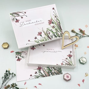 Danke Geschenkbox Geschenkverpackung - Dankeschön Geschenk für Mama zum Geburtstag oder Muttertag, Box für kleine Geschenke oder Geld, A6