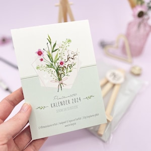 Affirmation Kalender mit Postkarten 2024: Geschenk für Schwester oder beste Freundin zum Geburtstag, Tischkalender