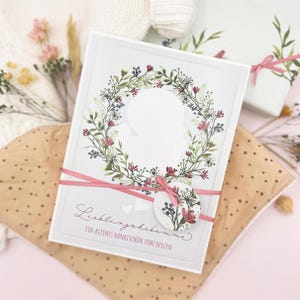 Hebamme Geschenkbox - Kleines Dankeschön mit Herz Holzanhänger als Symbol für Mutter & Kind, Geschenkschachtel Danke für die besondere Zeit
