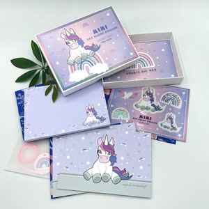 Einhorn Geschenkbox für Mädchen - Geschenk für Kinder zum Geburtstag oder zur Einschulung, Geburtstagsgeschenk für Kinder 5 Jahre