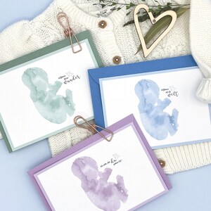 Glückwunsch Postkarten zur Geburt - Geschenkkarten Set mit verschiedenen Glückwunschen zum Baby in DIN A6 mit Kuverts