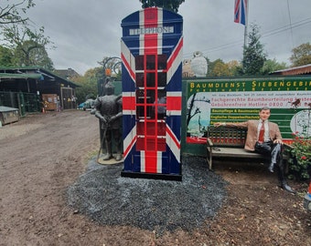 Full size all METAL phone box K2 version re creation of the London Phone box Telephone kiosk British phone booth