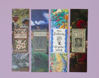 Bookmark BUNDLE | 4 classic literature book marks