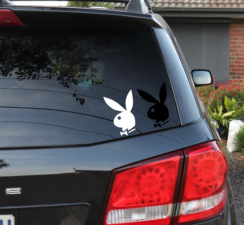 Playboy bunny logo decal for car laptops Etsy