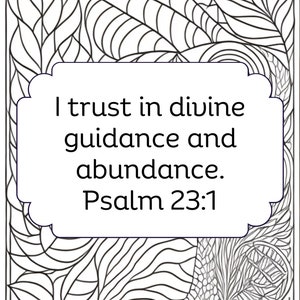 20 Scripture Based Affirmation Coloring Pages (Digital Download)