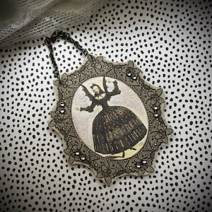 Gothic Halloween ornament/  Victorian Halloween ornament/ Gothic Christmas ornament