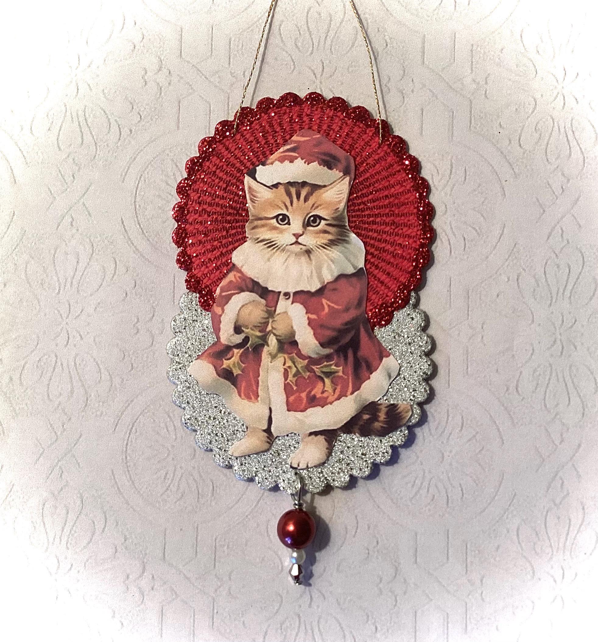 Vintage Cat Ornament - Etsy