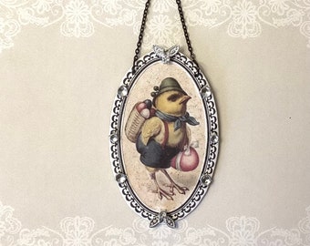 Vintage inspired Easter ornament/ Victorian Easter tree ornament