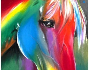 Beautiful Animal Wall Art Hand Painted Painting On Canvas Without Frame