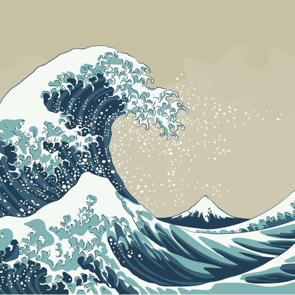 The Great Wave Off - Etsy