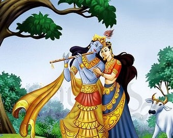Buy Radha Krishna Hand Painted Painting on Canvas U without Online in India - Etsy Buy Radha Krishna Hand Painted Painting on Canvas U without Online in India - Etsy