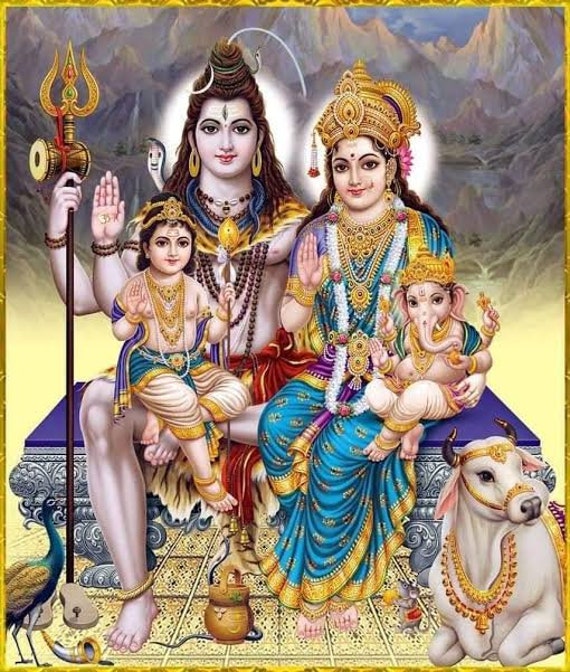 Lord shiva family photos discount