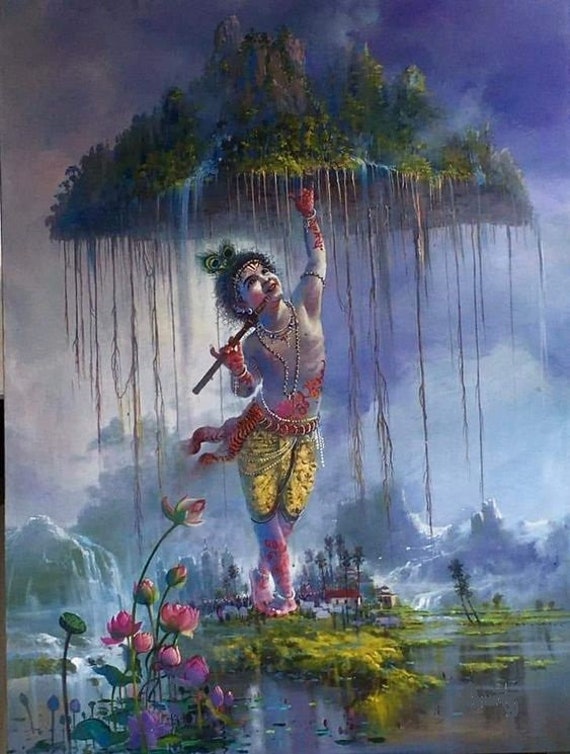 Painting krishna images deals