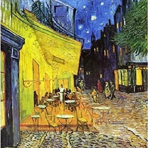 The Cafe Terrace On The Place De Forum Handpainted Painting on Canvas Wall Art Painting (Without Frame)