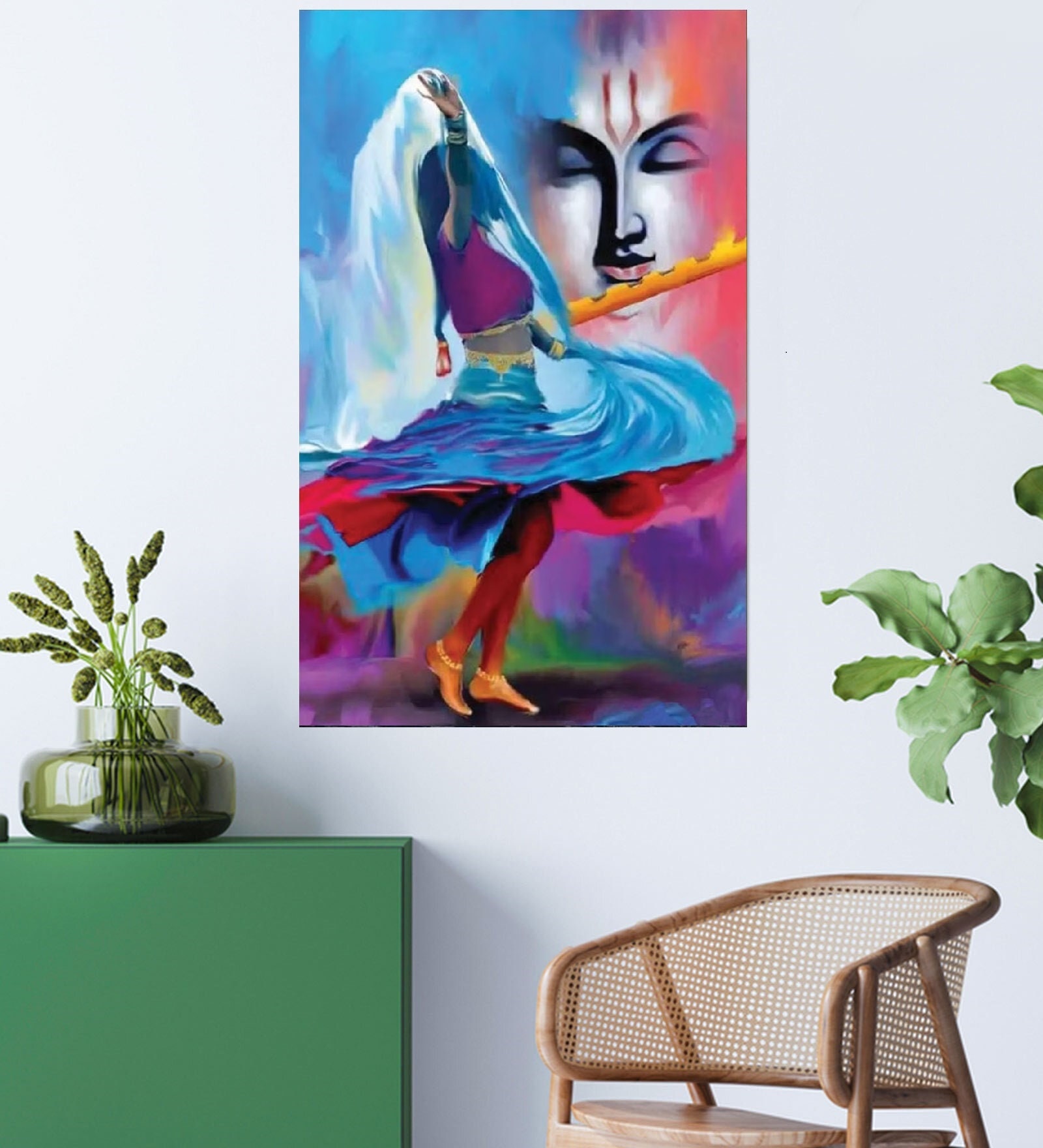 Amazon.co.jp: 踊る女性キャンバス絵画バレエダンサー絵画抽象的