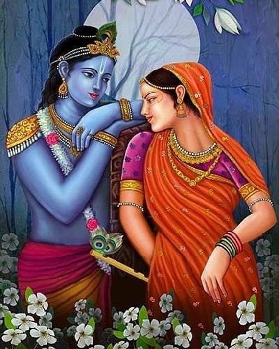 Radha Krishna Love Forever AH Oil Painting Handpainted on - Etsy Canada Radha Krishna Love Forever AH Oil Painting Handpainted on - Etsy Canada