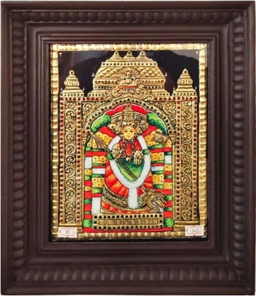 Buy Kanaka Durga Traditional Tanjore Painting With Frame 13inc X ...