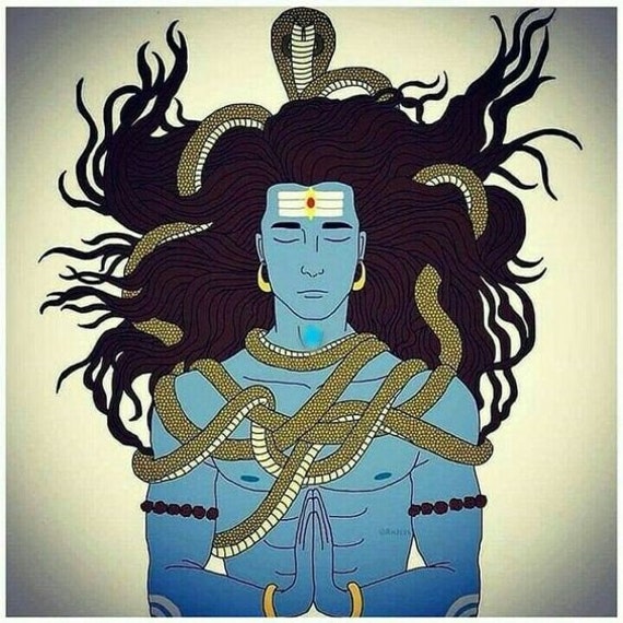 Shiva illustration Black and White Stock Photos & Images - Alamy