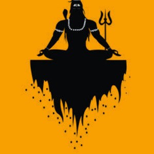 Lord Shiva Oil Painting Handpainted on Canvas E (Without Frame)